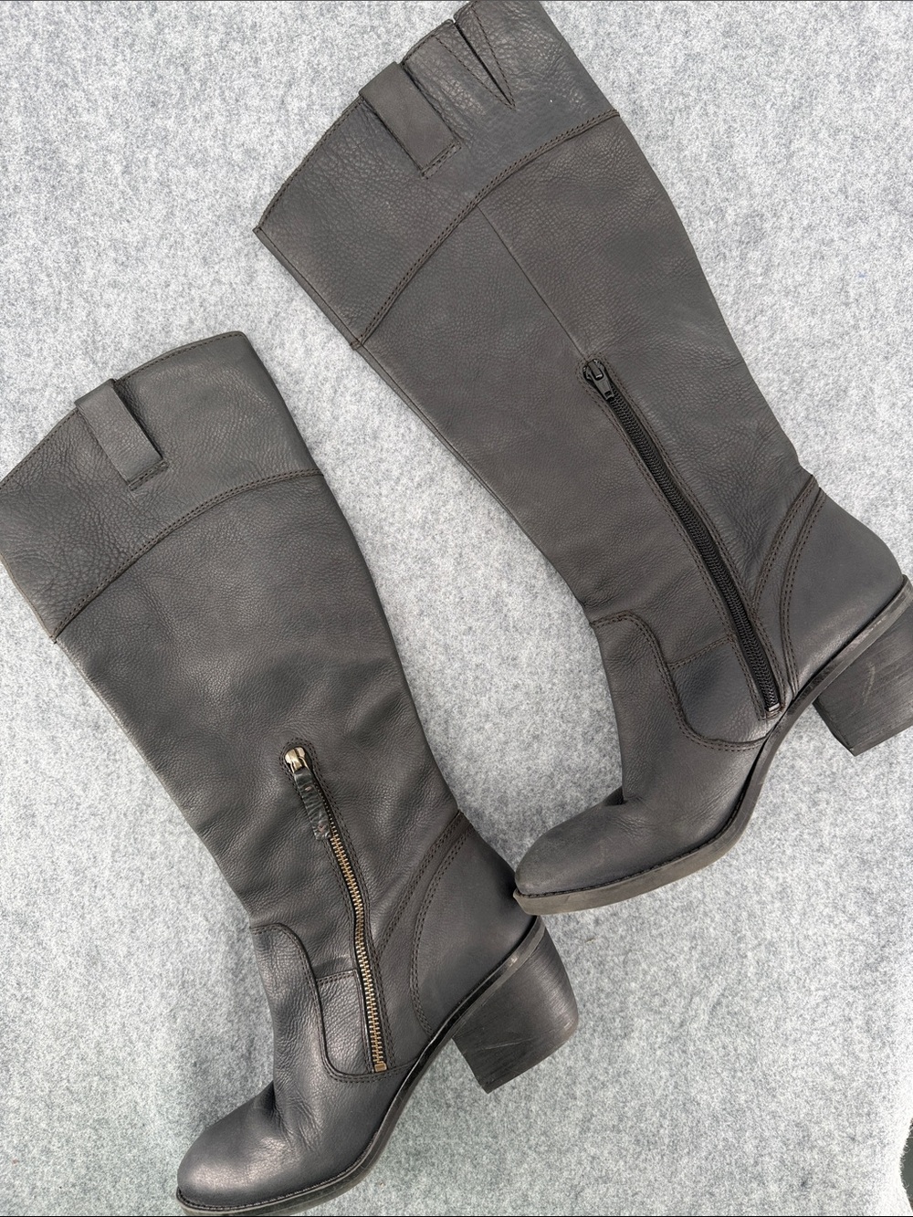 Naturalizer N5 Comfort heel side zip black boots size 9
